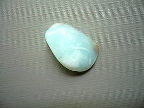 Minerály - Tromlovaný – modrý opál, 21 mm, č.14f - 13650450_