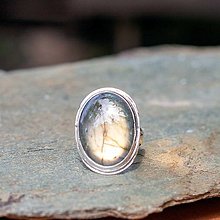Prstene - Prsteň zo striebra - Labradorit - 13654135_