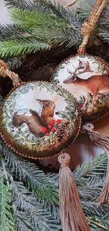 Dekorácie - Vianočná ozdoba,, Horská chata" - 13656100_