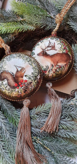 Dekorácie - Vianočná ozdoba,, Horská chata" - 13656101_