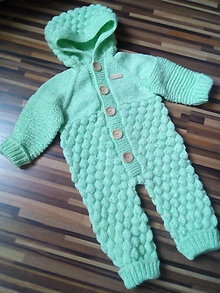 Detské oblečenie - Overalík detský pletený-1 rok - 13658535_