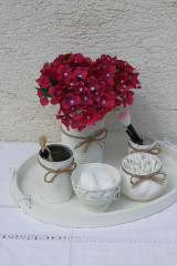 Dekorácie - Biela romantická vintage kúpeľňa na chalupe - 13658223_