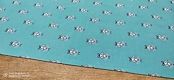 Textil - Úplet - Zajačiky- cena za 10 centimetrov - 13662381_