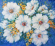 Obrazy - Kvety v modrom - 13660514_