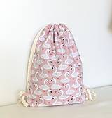 Detské tašky - Detský ruksak, batoh, vak ... labuťky veľ.M - 13660887_