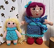 Hračky - Háčkovaná bábika mama Popsinka s dcérou - 13661190_