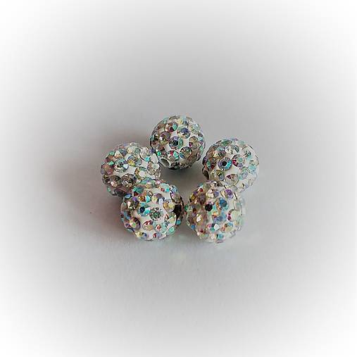 Korálky - korálky disco, shamballa 10mm - 13660225_
