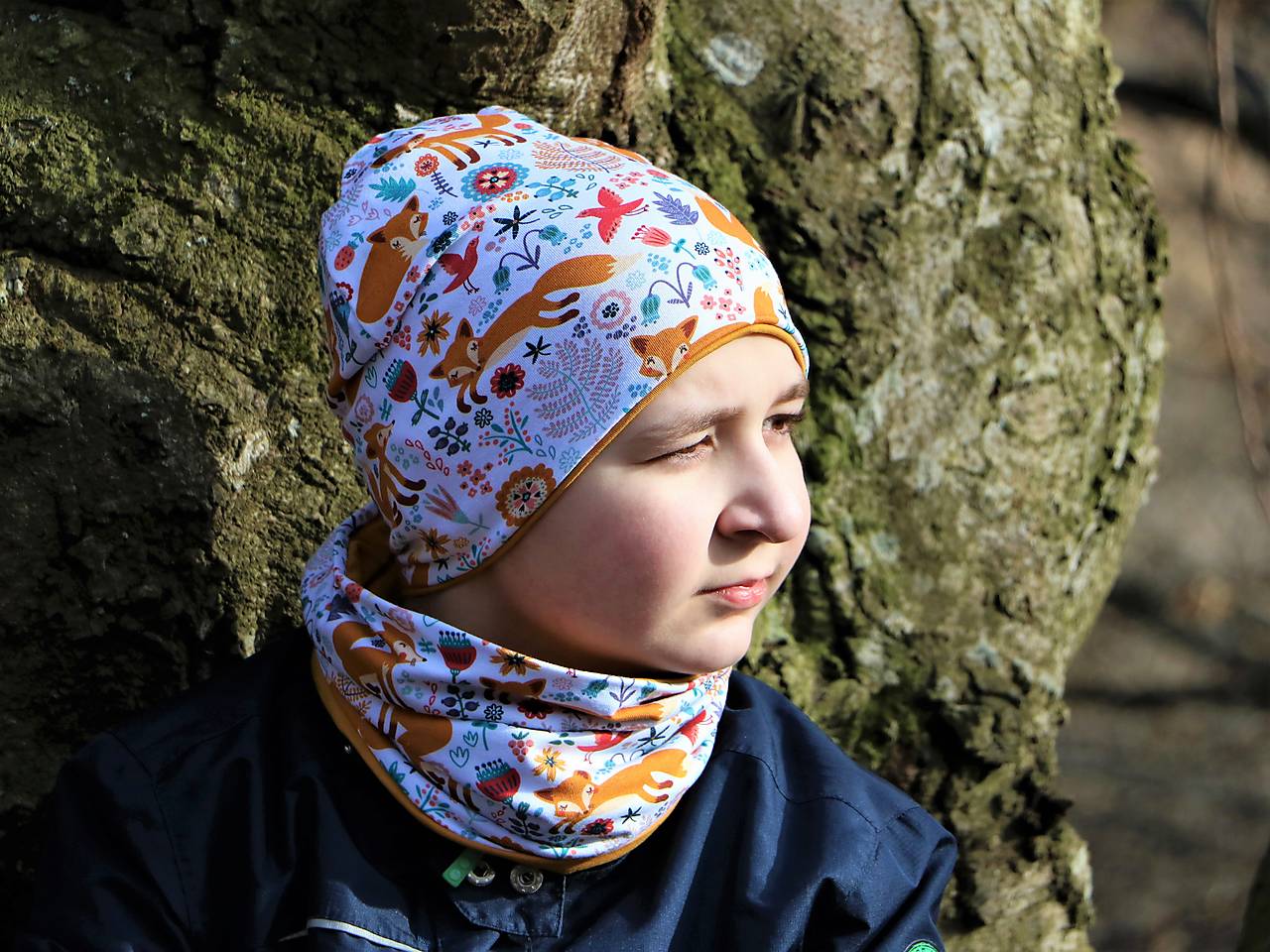 Líška čiapka, nákrčník alebo set