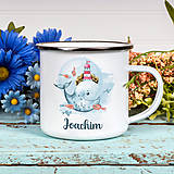  - VEĽRYBA smaltovaný hrnček s ľubovoľným menom - 13662521_