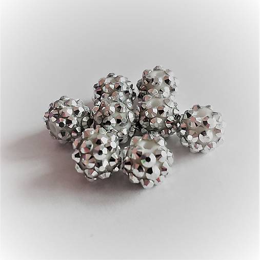 Korálky - korálky disco, shamballa 12mm - 13663696_