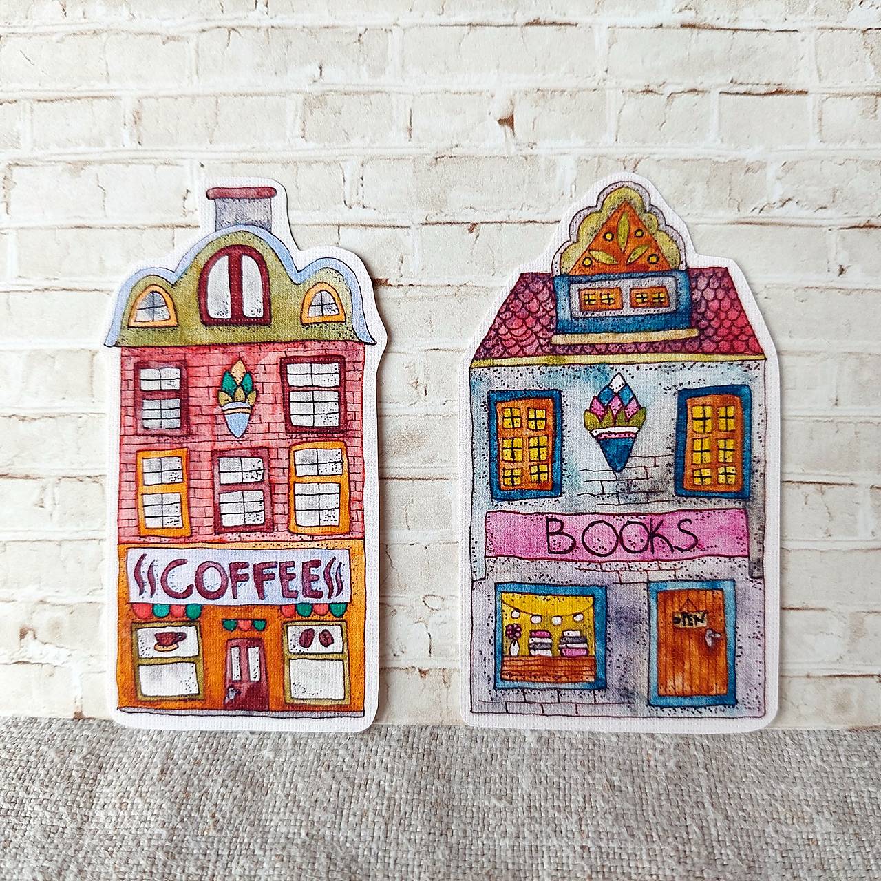 Kaviarnička & kníhkupectvo - väčšie nálepky