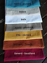 Úžitkový textil - Ľanová kuchynská utierka - 13665590_