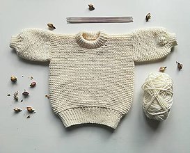 Detské oblečenie - Oversize baby svetrík - 13667653_