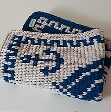 Detský textil - Pletená  námornícka deka - 13667355_