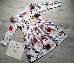 Detské oblečenie - Kvetinkové šaty - 13673178_