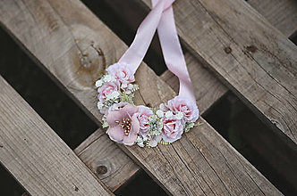Náhrdelníky - Romantický kvetinový náhrdelník - 13673072_