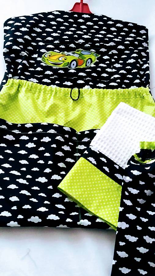 Detský textil - Ideme do škôlky- organizér set - 13672748_