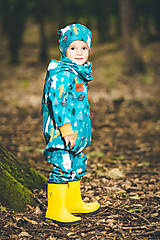 Detské oblečenie - Softshell overal petrol - 13671828_