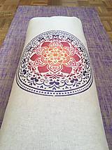 Úžitkový textil - Jóga Bolster "Mandala" - 13674017_