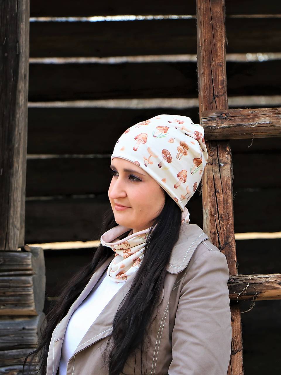 Hríbiky čiapka, nákrčník alebo set