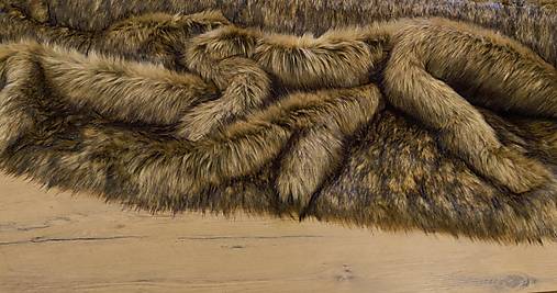 Textil - Kožušina umelá - Lev V - cena za 10 cm - 13678337_