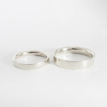 Prstene - Sme párik Moderných pohoďákov / Obrúčky (Strieborné / obe užšie / do 1,5-3,5mm) - 13676789_
