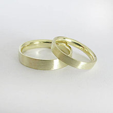Prstene - Sme párik Moderných pohoďákov / Obrúčky (Zlaté ZÁLOHA) - 13676843_