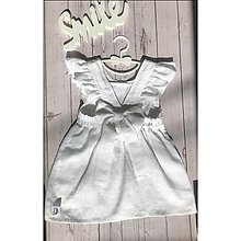 Detské oblečenie - Detské ľanové šaty - 13678326_