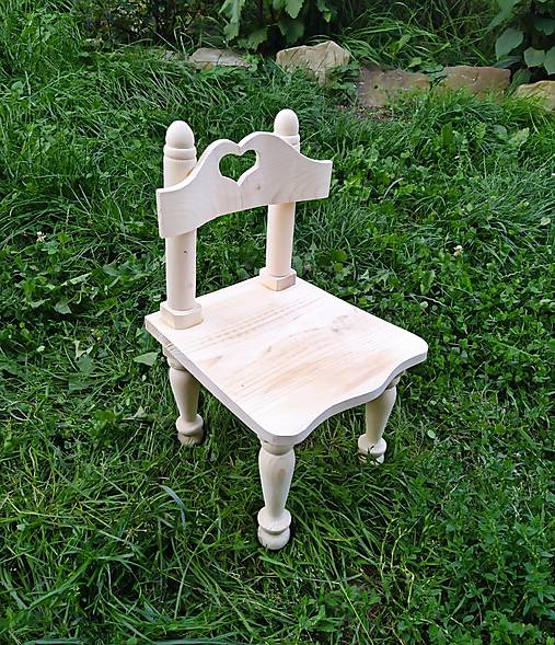  - Detská drevená stolička - 13677998_