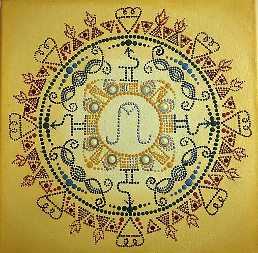 Obrazy - Osobná mandala Zem Voda Oheň-ukážka tvorby - 13680705_