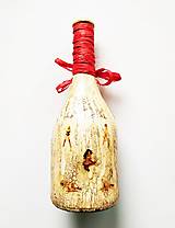 Nádoby - Víno v dekorovanej flaši, motív nahotinka - 13685020_