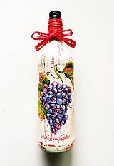 Nádoby - Víno v dekorovanej flaši, motív Všetko najlepšie - 13685216_