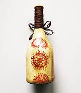 Nádoby - Víno v dekorovanej flaši, motív Všetko najlepšie - 13685253_