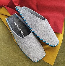 Ponožky, pančuchy, obuv - Papuče Baťačky typ U modrá 4684 (EU - 38) - 13683542_