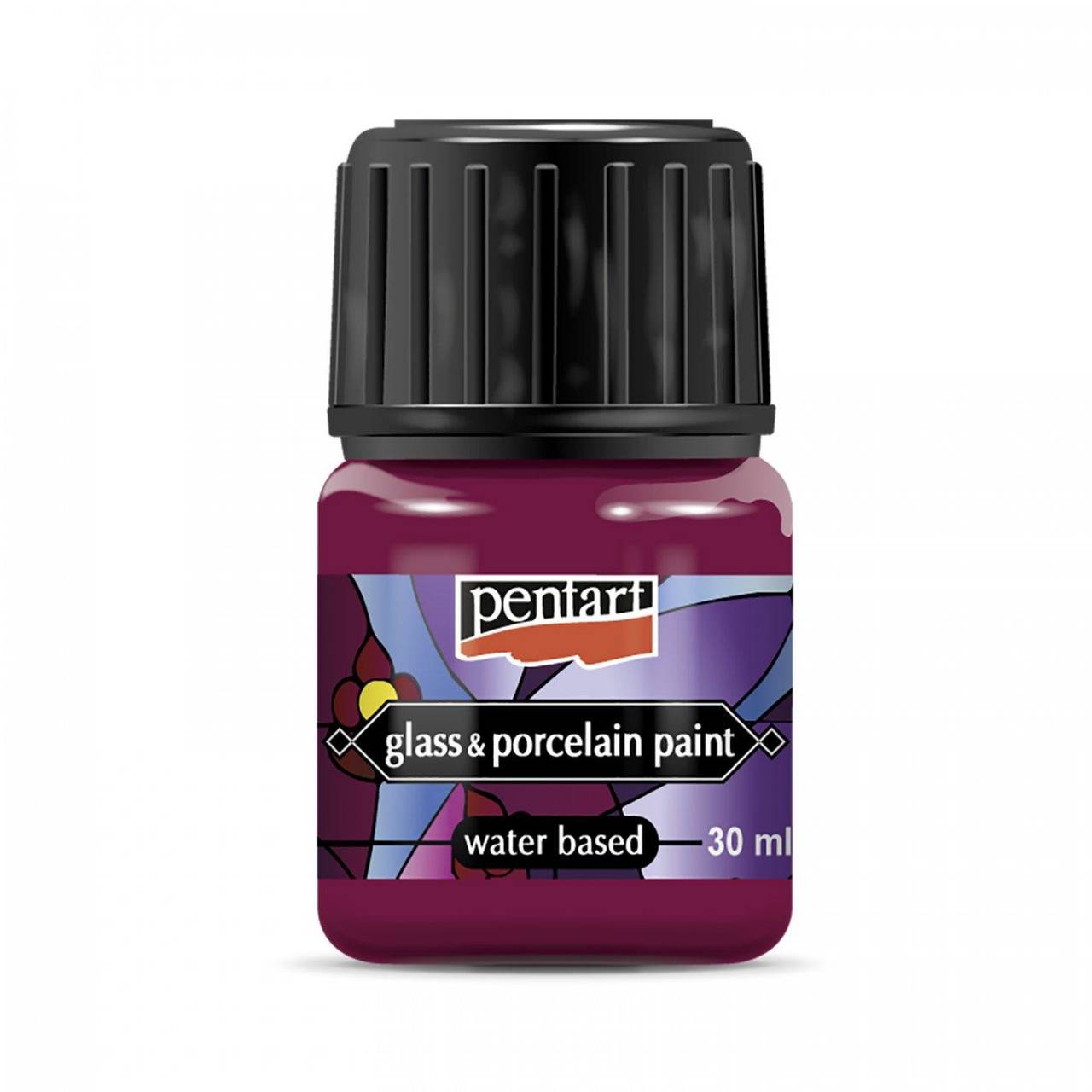 Farba na porcelán a sklo, 30 ml (magenta)
