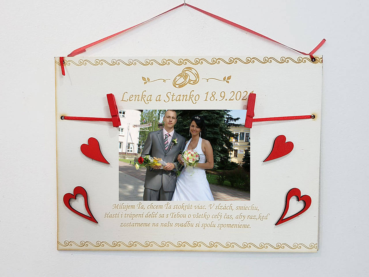 Drevená tabuľka 30x22cm na foto