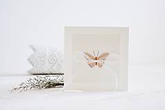Papiernictvo - Romantický pozdrav - motýľ (Motýľ) - 13689876_