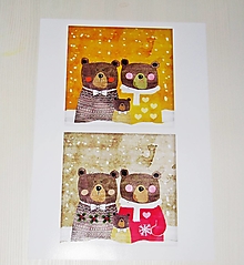 Papier - Vianočné medvede - obrázok - 13689127_