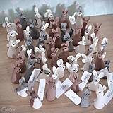 Darčeky pre svadobčanov - Zajačiky - svadobné menovky/darčeky - 13689497_