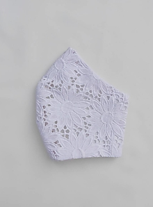 Rúška - Elegantné dámske rúško z madeiry (biela podšívka) - 13690021_