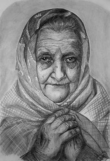 Kresby - Kresba - Portrét starí rodičia - 13691507_