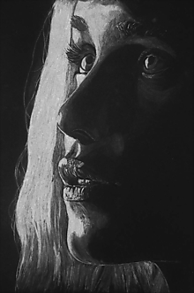 Kresby - Kresba - Portrét na čierny papier - Emilia Clarke - 13691560_