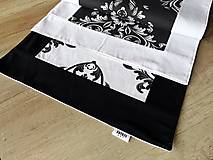 Úžitkový textil - Obojstranný obrus Black & White - 13693406_