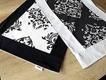 Úžitkový textil - Obojstranný obrus Black & White - 13693408_