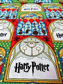Textil - Bavlnená látka Harry Potter - metlobal - 13697209_