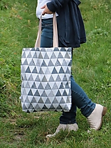 Nákupné tašky - Taška trojuholníky - 13700001_