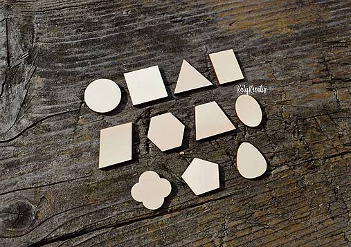 Materiál ručne robený - Geometrické tvary..11ks - 13697594_
