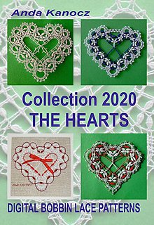 Návody a literatúra - Srdiečka, digitálne predlohy na paličkovanie (The Hearts, Collection 2020) - 13698743_