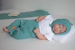 Detské oblečenie - Baby kamaše, veľ. 56-140, OEKO-TEX®, nefritové - 13697591_