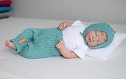 Detské oblečenie - Baby kamaše, veľ. 56-140, OEKO-TEX®, nefritové - 13697592_